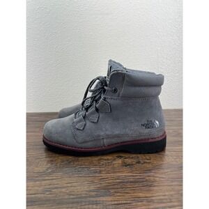 The North Face Women's 5 Heat Seeker Gray Suede Lace Up Winter Ankle Boots
